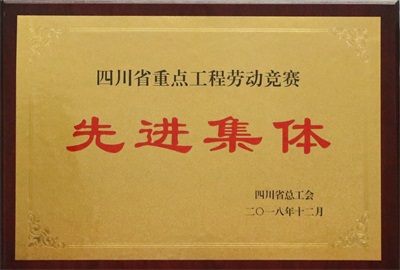 四川省重點(diǎn)工程勞動競賽先進(jìn)集體